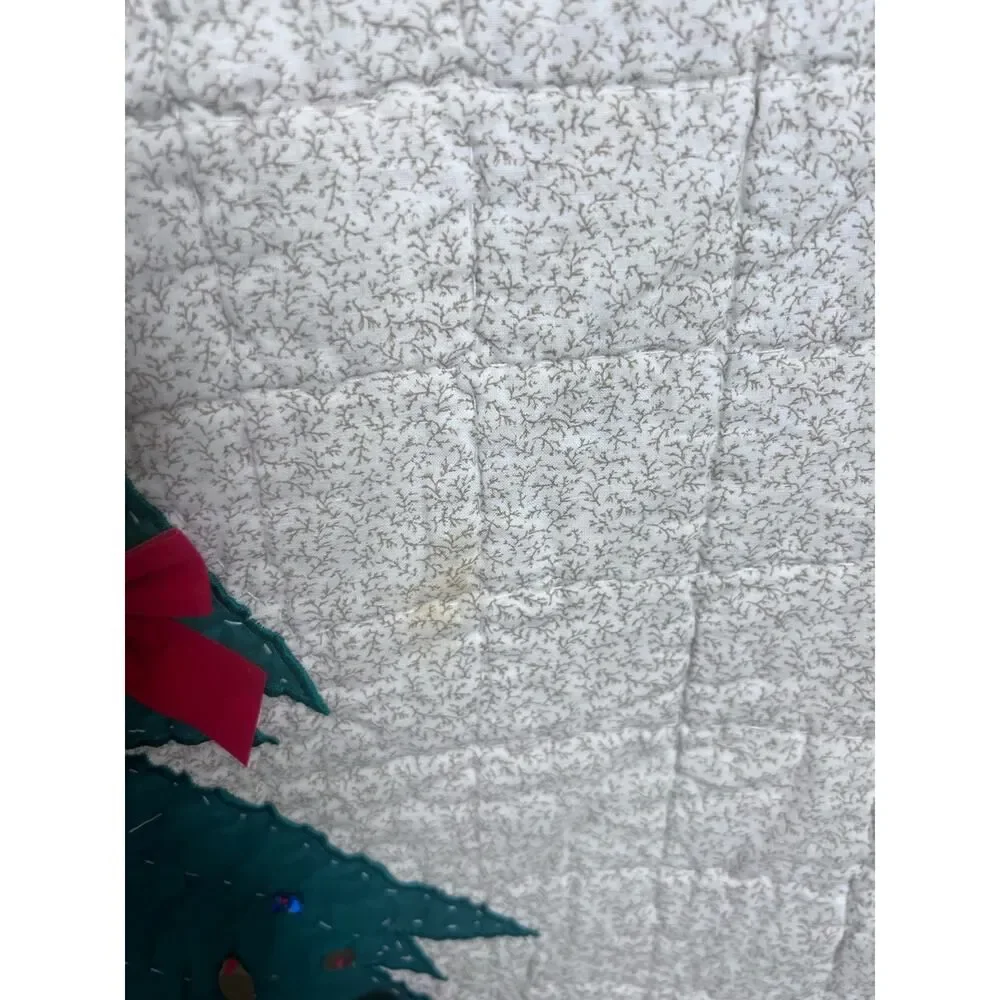 Homemade Traditional Christmas Tree‎ Quilt Wall Hanging 57.5